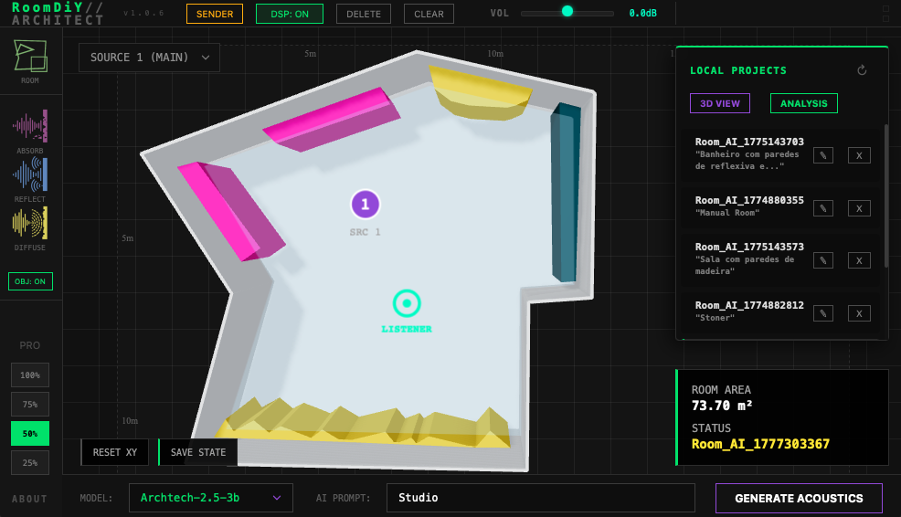 RoomDiY Architect plugin interface