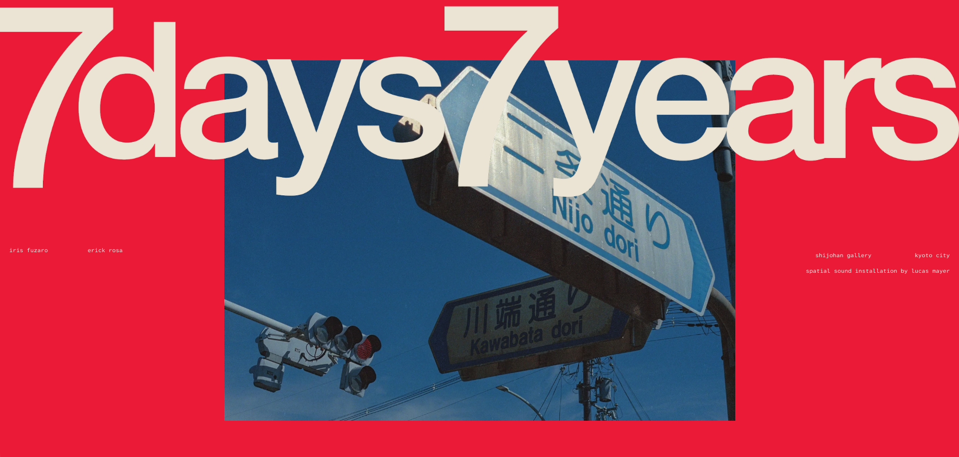 7days/7years exhibition in Kyoto